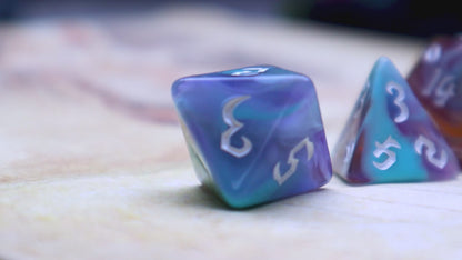 Eternal Sunrise Polyhedral dice set
