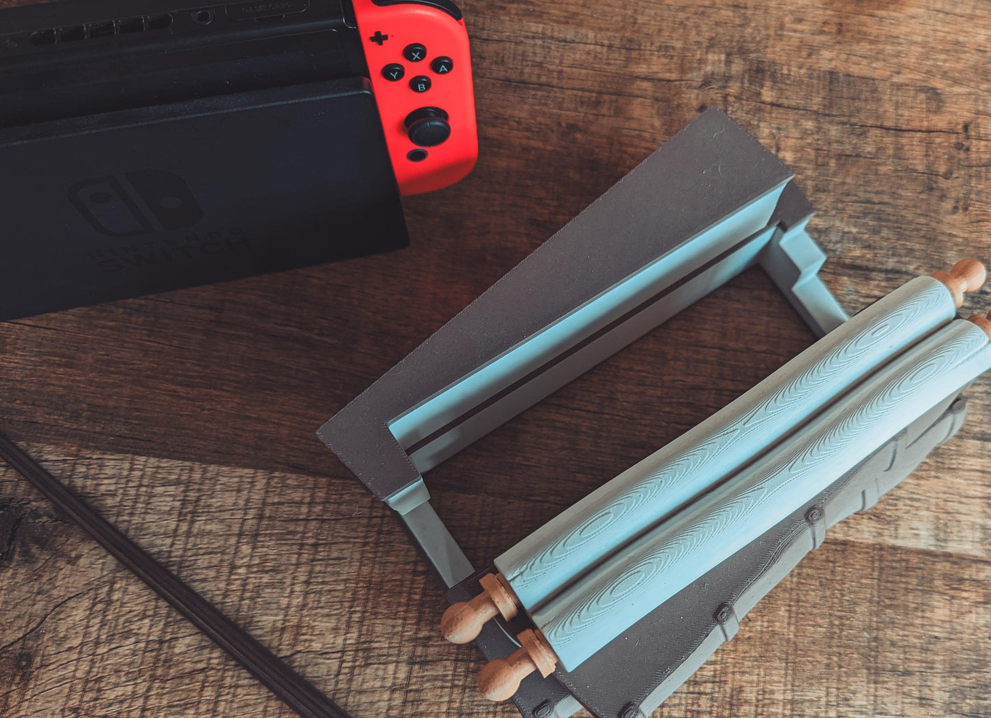 Magical Books Wandholder - Nintendo Switch Dock - The Flaming Feather & Flaming Filament