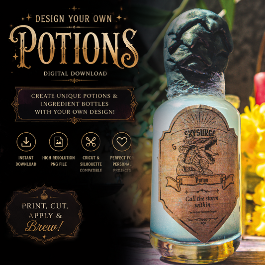 Skysurge Potion Label Digital Download PNG