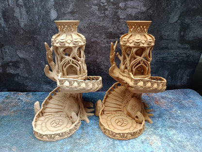 Celtic Dice Tower - Fairy nature themed RPG Dice tower - The Flaming Feather & Flaming Filament