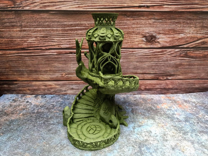Celtic Dice Tower - Fairy nature themed RPG Dice tower - The Flaming Feather & Flaming Filament