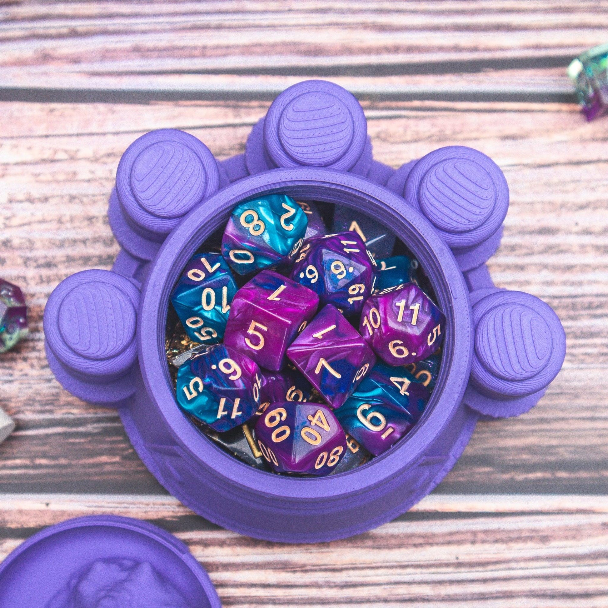 Potion Master dice holder - The Flaming Feather & Flaming Filament