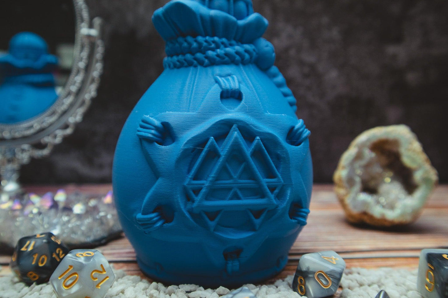 Potion of Invisibility dice holder - The Flaming Feather & Flaming Filament