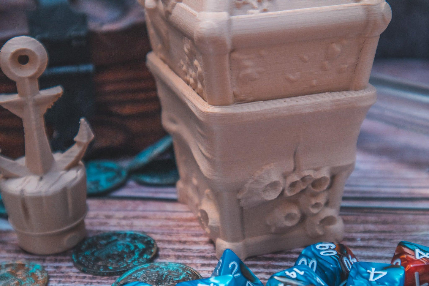 Call of the Sea dice holder - The Flaming Feather & Flaming Filament
