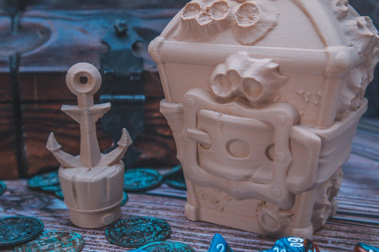 Call of the Sea dice holder - The Flaming Feather & Flaming Filament