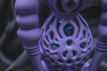 Wizard Hourglass dice holder - The Flaming Feather & Flaming Filament