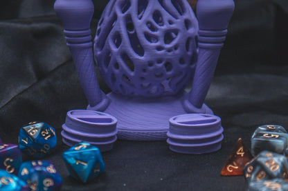 Wizard Hourglass dice holder - The Flaming Feather & Flaming Filament