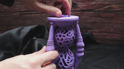 Wizard Hourglass dice holder
